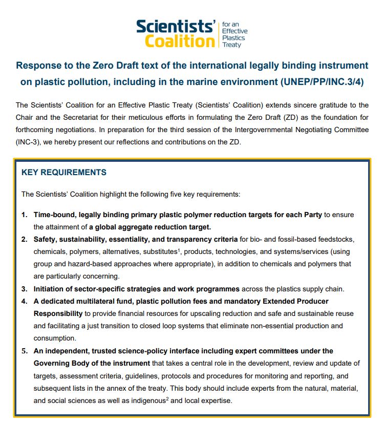 New ISC policy brief: A call for a formal scientific voice in the global  fight against plastic pollution - International Science Council